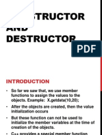 Constructor and Destructor