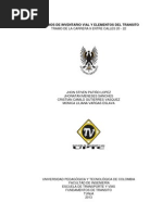 INVENTARIO VIAL; SEÑALIZACION Y OBSERVACION VIAL