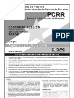 Prova Escrita PC Roraima 2003 CESP