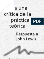 Para Una Critica de La Practica Teorica. Louis Althusser