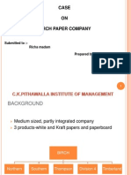 Birch Paper Company Ppt