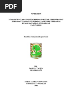 Download Pengaruh Pelayanan Kebutuhan Spiritual Oleh Perawat Terhadap Tingkat Kecemasan Pasien Pre Operasi Di Ruang Rawat Rsi Siti Rahmah by Muzayyanah SN142249658 doc pdf