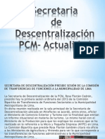 Secretaria de Descentralizacion - PCM .- Actual