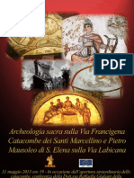 Conferenza per apertura Catacombe Santi Marcellino e Pietro