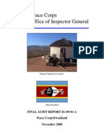 Peace Corps Swaziland Final Audit Report IG0901A