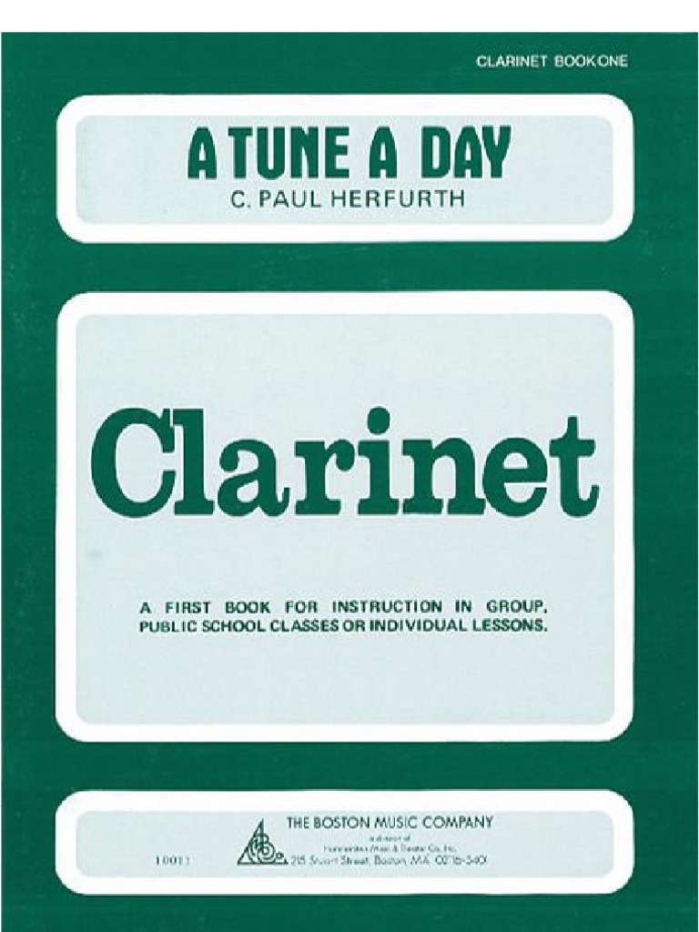 A Tune A Day For Clarinet Book 01 | PDF | Home & Garden