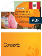 El Impacto de La Educacion en El Crecimiento Del Peru