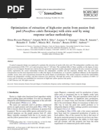 Download Optimization of Extraction of High-ester Pectin From Passion Fruit by abaned SN14230171 doc pdf