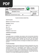 Modelo de Plano de Ensino Semestral