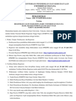 Pengumuman SNMPTN Ujian Tulis PDF