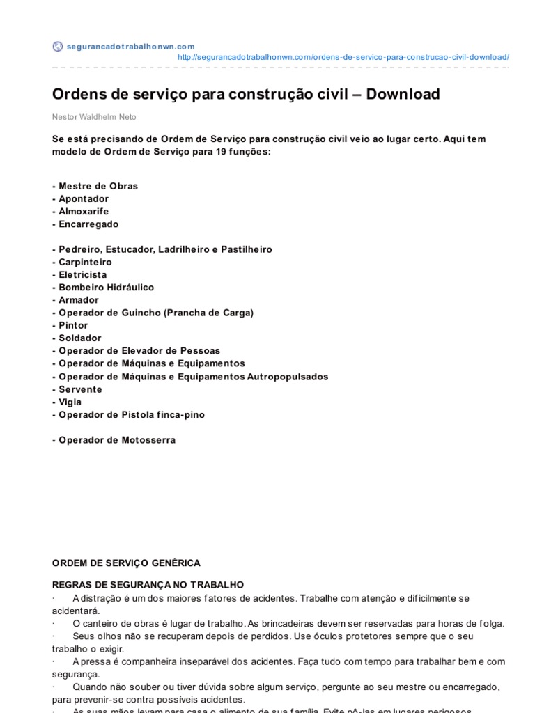 Ordem de serviço para construção de casas populares continua