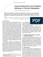 Combining Temporal Abstraction and Integrity  Constraint Checking in Clinical Databases