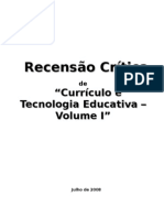 Currículo e Tecnologia Educativa