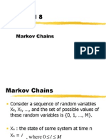 Tutorial 8: Markov Chains