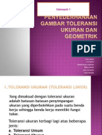 Toleransi Ukuran Dan Geometrik