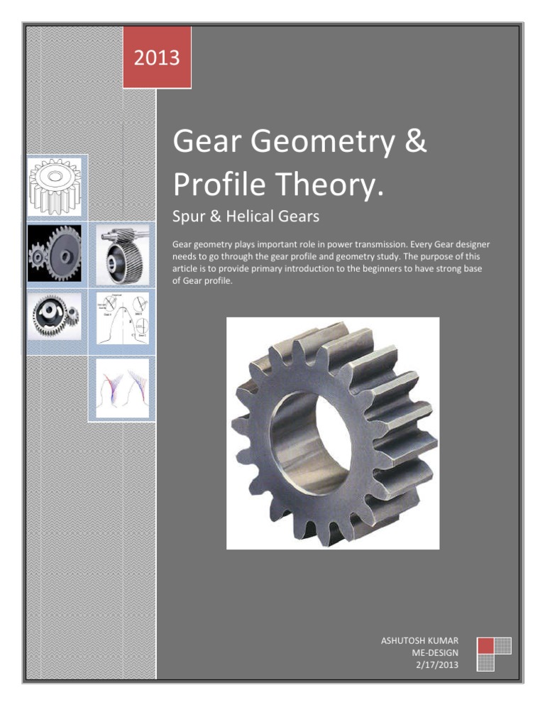 Gear Geometry & Profile Theory Gear Angle