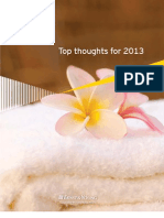 Hospitality Top Thoughts for 2013