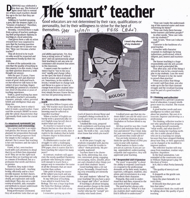 Becoming a SMART Teacher | PDF | Teachers | Cognition