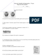 ficha-7ª-ano- regra de trê simples