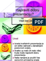 Kako Pripremiti Prezentaciju