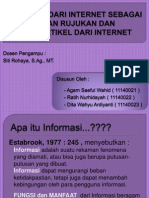 Informasi Dari Internet Sebagai Bahan Rujukan Dan Sitasi