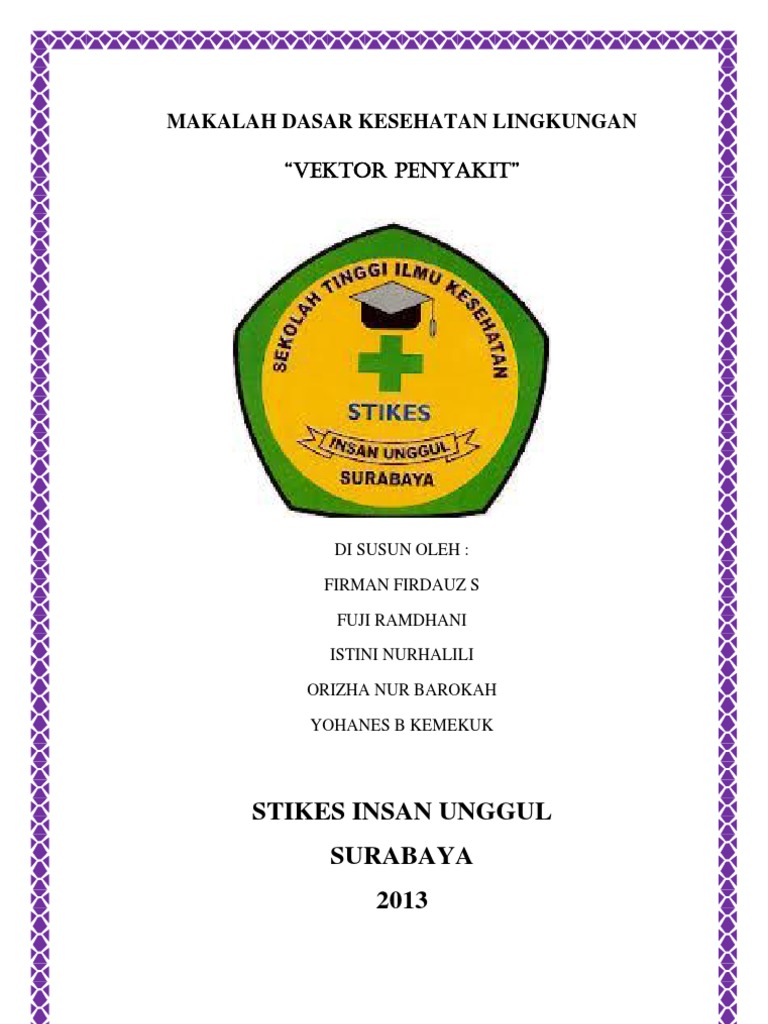 Makalah Vektor Penyakit Contoh Makalah
