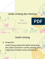 Letak Lintang Dan Anemia