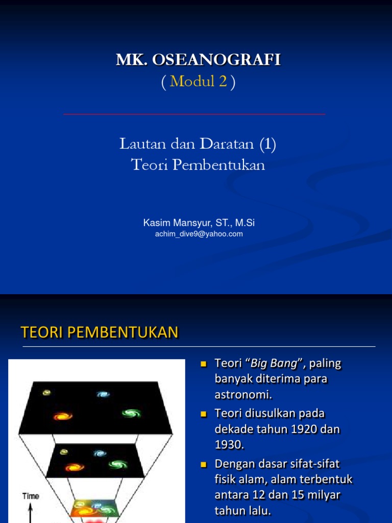 Daratan Dan Lautan I Teori Pembentukan Pdf