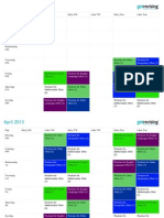 Timetable For Dominic Standing