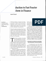 Introduction to Fast Fourier Transform in Finance Cerny 2004 J Derivatives