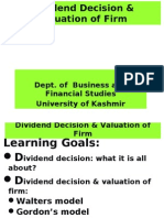 49993463 Dividend Decision Valuation of Firm