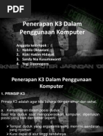 Download Penerapan K3 Dalam Penggunaan Komputer Ppt by Ridhwan Al-Batawi SN142398674 doc pdf