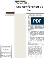 Article Conférence de Pieu