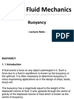 Fluid Mechanics-Buoyancy Lecture Note