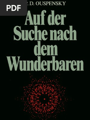 P D Ouspensky Auf Der Suche Nach Dem Wunderbaren