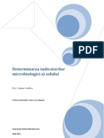 Determinarea Indicatorilor Microbiologici Ai Solului