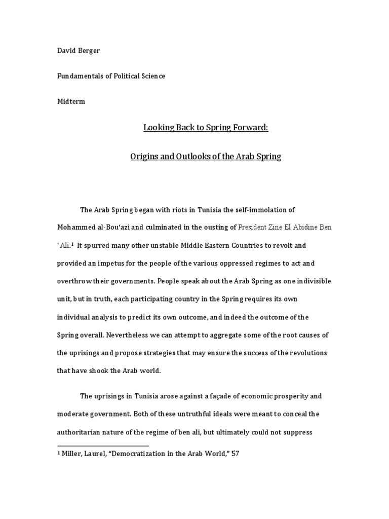 Arab Spring PDF Muammar Gaddafi Arab Spring