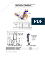 Relaciones de Longitudes para El Brazo Robotico A