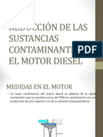 Reducción contaminantes motor diesel
