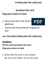 All the Earth Proclaim the Lord (a2)