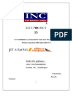 A Comparison Between Services Provided by Indian Airlines and Jet Airways