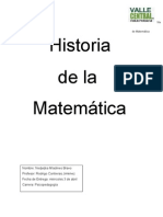 Historia de La Matemática - Tarea