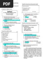 Soal Bahasa Inggris Semester Genap Kelas 8 Tahun Ajaran 20122013 | Camping