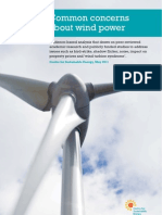 Common Concerns About Wind Power: Centre For Sustainable Energy, May 2011
