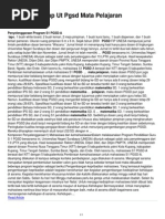 Soal Ujian Tugas Akhir Program Pgsd Ut