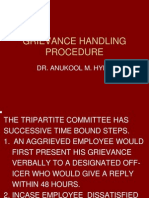 Grievance Handling Procedure Steps