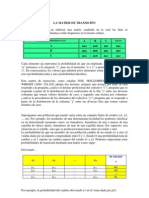 La Matriz de Transición