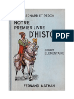 Histoire Notre Premier Livre d'Histoire CE1 Bernard Et Redon-Nathan