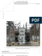 Transformer Differential Protection Principles