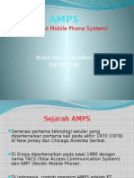 AMPS - Teknologi Seluler Generasi Pertama